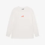 Longsleeve bawełniany Statement ecru oversize