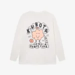 Longsleeve bawełniany Comfy Club ecru