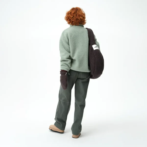 Bluza polarowa Cushy miętowa damska oversize