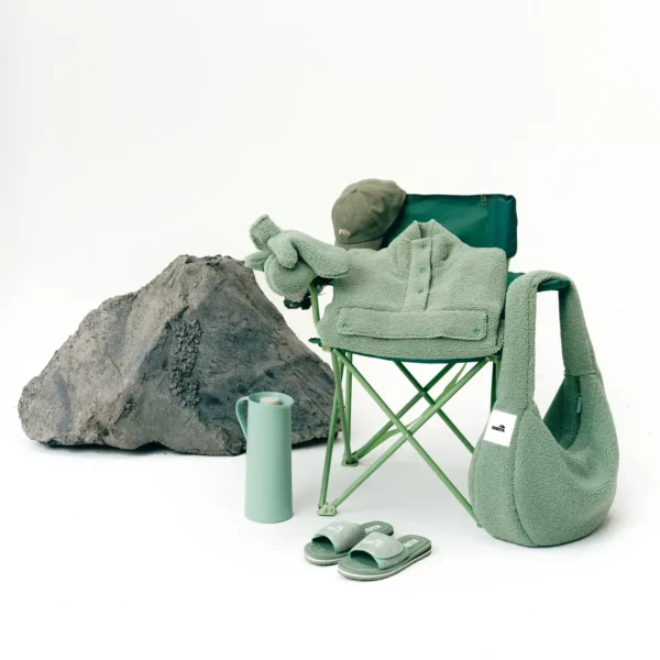 Bluza polarowa Cushy miętowa damska oversize
