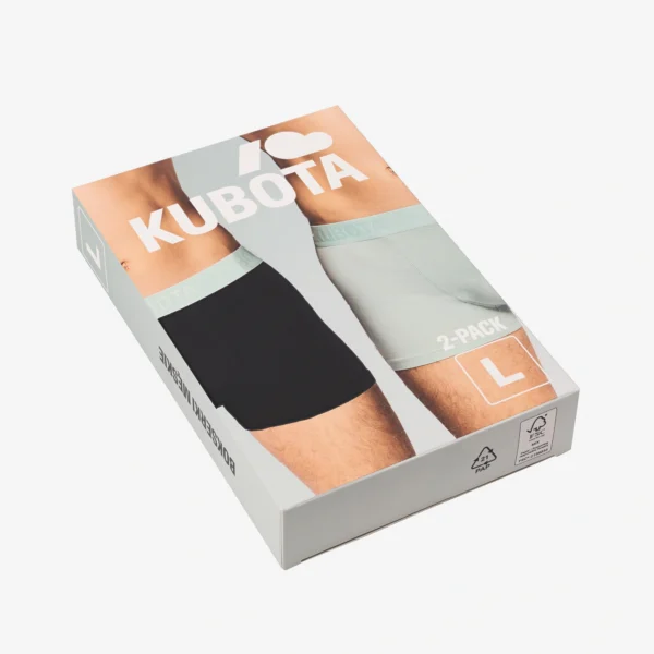 Dodatkowe zdjęcie produktu: Bokserki męskie 2-pak czarno-miętowe