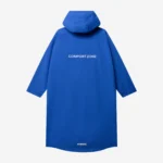 Parka przeciwdeszczowa oversize Comfort Zone kobaltowa unisex