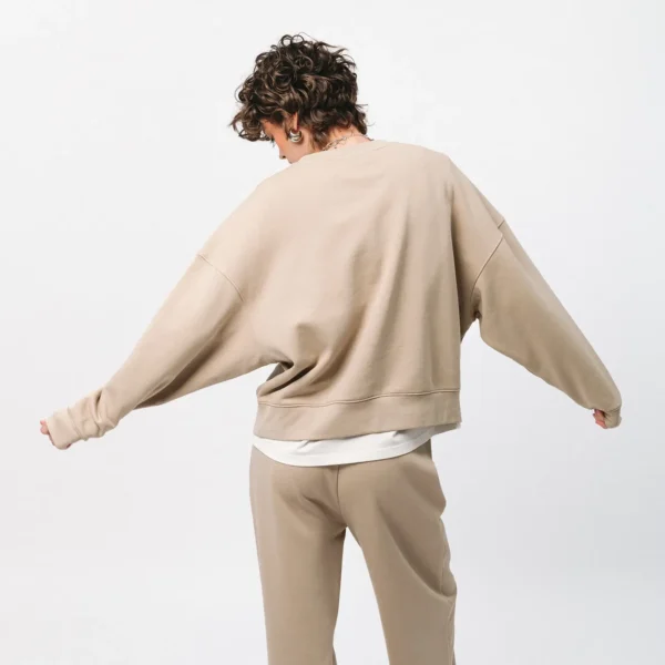 Bluza oversize Easy beżowa damska