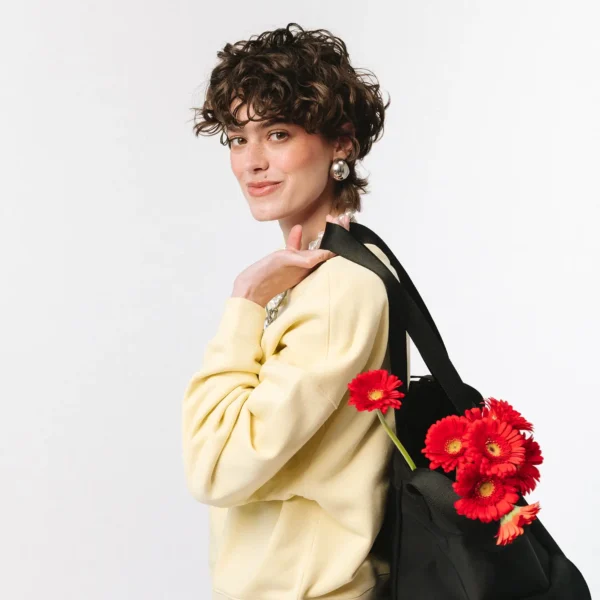 Bluza oversize Easy żółta damska