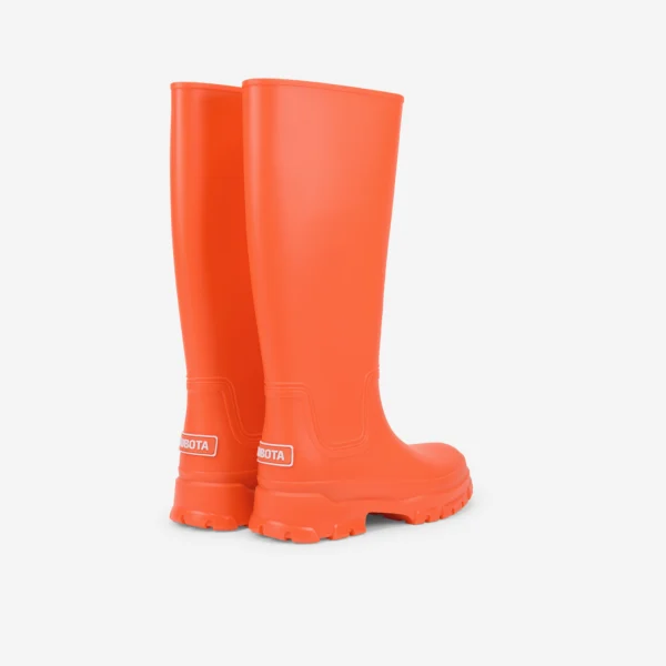 Kalosze wysokie pomarańczowe damskie