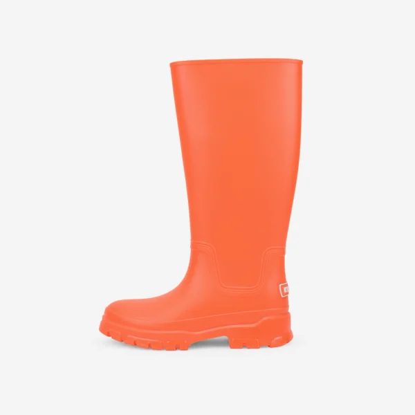 Kalosze wysokie pomarańczowe damskie