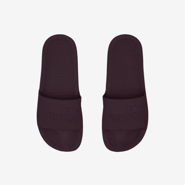 Klapki Plain bordowe