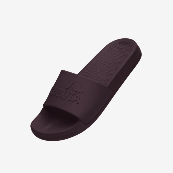 Klapki Plain bordowe