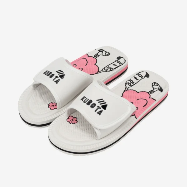 Klapki Rzep Comfy Club białe