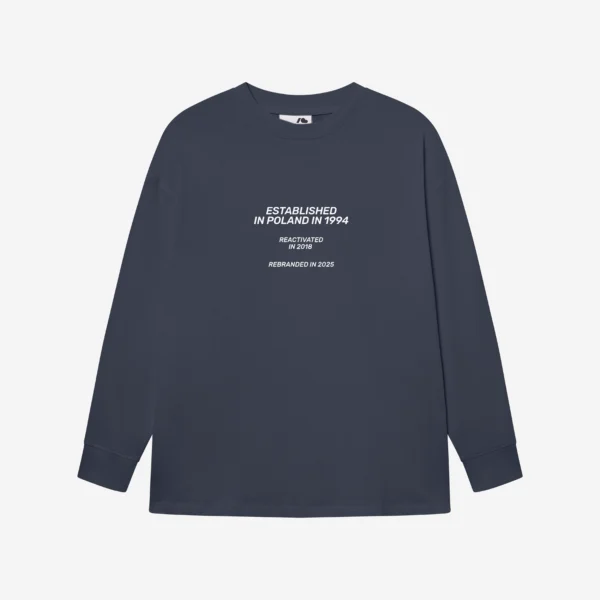 Longsleeve oversize Street Edge granatowy unisex