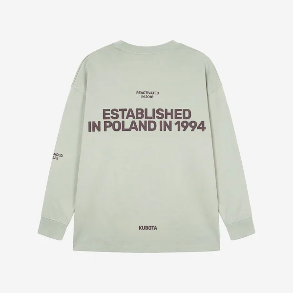 Zdjęcie dodatkowe - Longsleeve oversize Street Edge matcha unisex