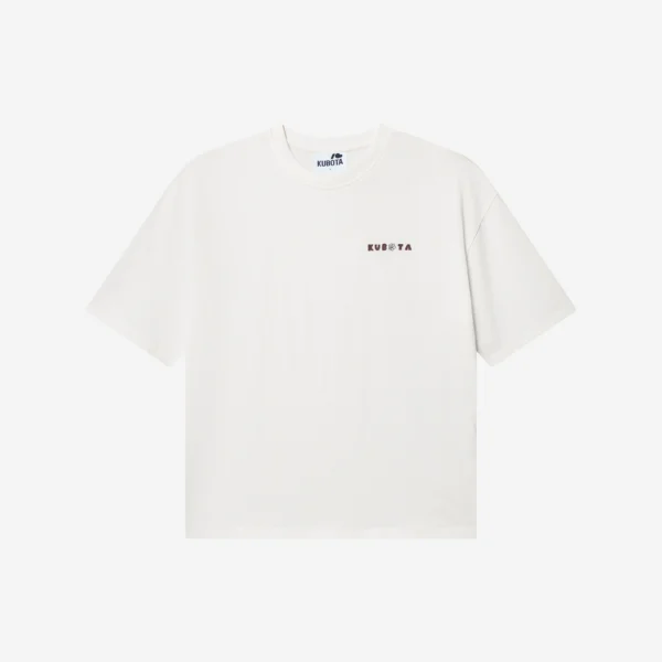 T-shirt oversize Comfy Club Flowers biały damski