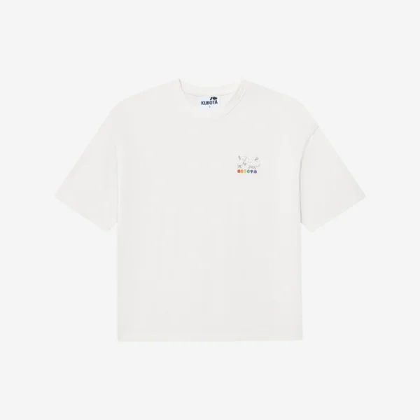 T-shirt oversize Comfy Club Pride biały unisex