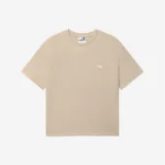 T-shirt oversize Easy beżowy damski