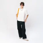 T-shirt oversize Easy biały damski