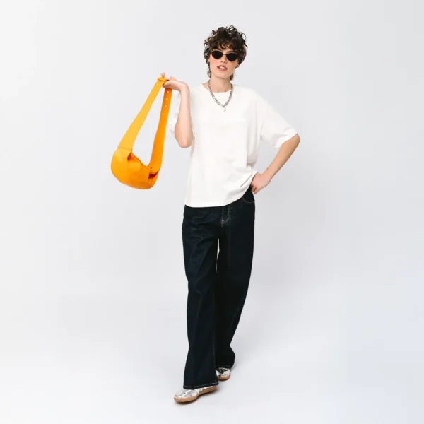 T-shirt oversize Easy biały damski