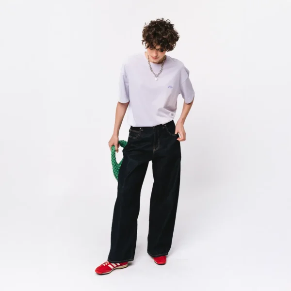 T-shirt oversize Easy fioletowy damski