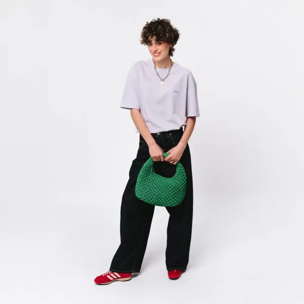 T-shirt oversize Easy fioletowy damski
