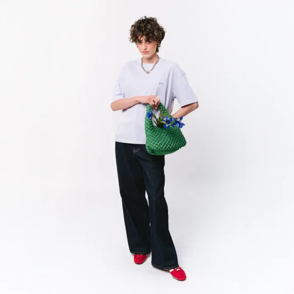 T-shirt oversize Easy fioletowy damski