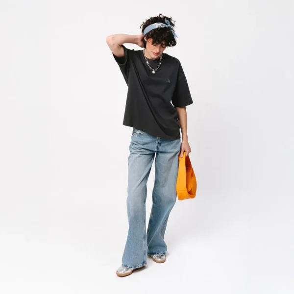 T-shirt oversize Easy grafitowy damski