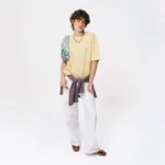 T-shirt oversize Easy żółty damski
