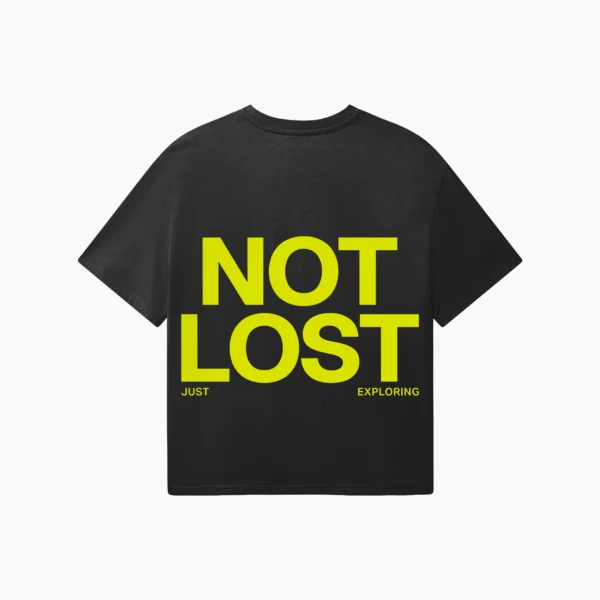 T-shirt oversize Not Lost czarny unisex