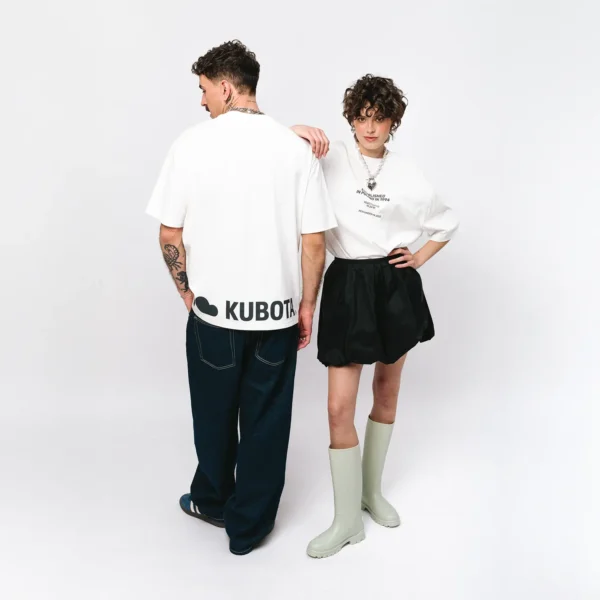 T-shirt oversize Street Edge biały unisex