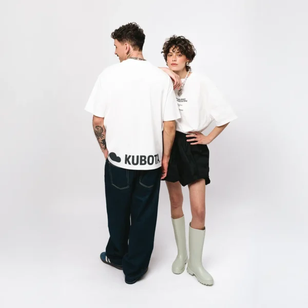 T-shirt oversize Street Edge biały unisex