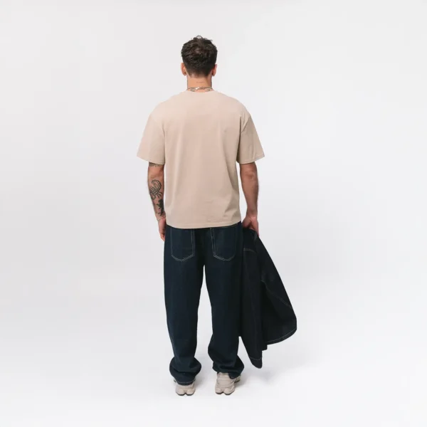 T-shirt regular Easy beżowy męski