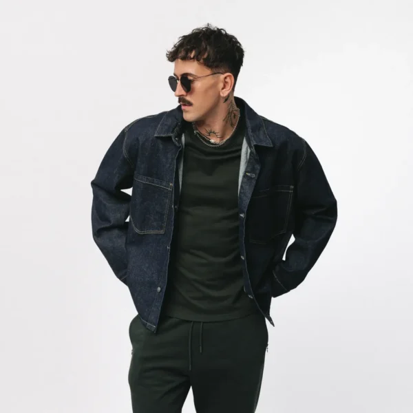 Zdjęcie główne - T-shirt regular Easy ciemnozielony męski