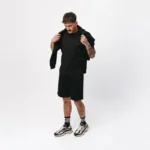 T-shirt regular Easy czarny męski