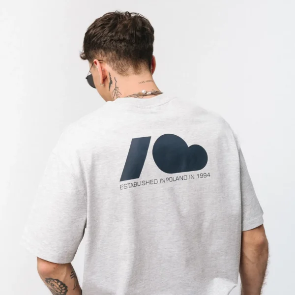 T-shirt regular Move szary męski