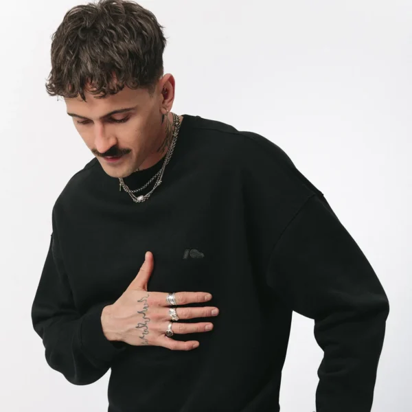 Bluza oversize Easy czarna męska