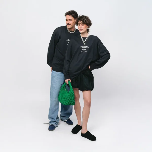 Longsleeve oversize Street Edge granatowy unisex