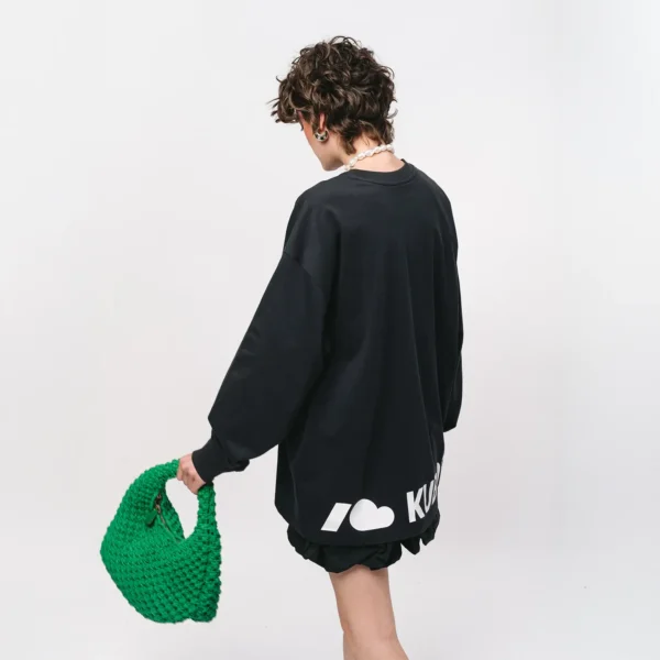 Longsleeve oversize Street Edge granatowy unisex