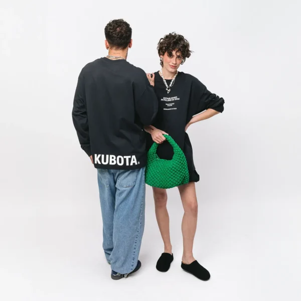 Longsleeve oversize Street Edge granatowy unisex