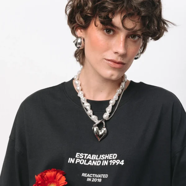 Longsleeve oversize Street Edge granatowy unisex