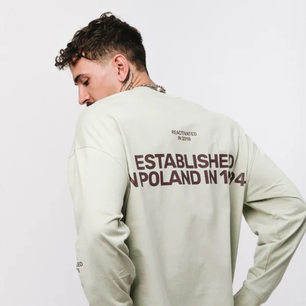 Zdjęcie główne - Longsleeve oversize Street Edge matcha unisex