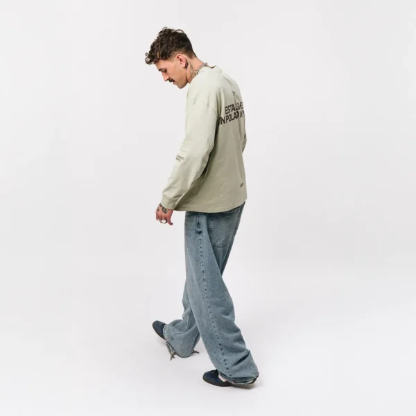 Longsleeve oversize Street Edge matcha unisex
