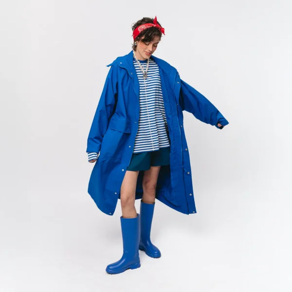 Zdjęcie główne - Parka przeciwdeszczowa oversize Comfort Zone kobaltowa unisex