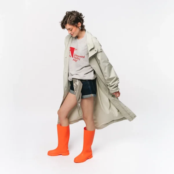 Parka przeciwdeszczowa oversize Comfort Zone matcha unisex