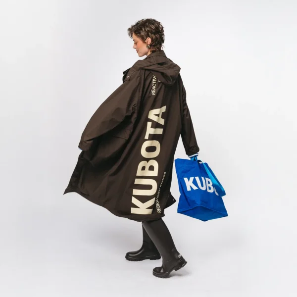 Parka przeciwdeszczowa oversize Street Edge brązowa unisex