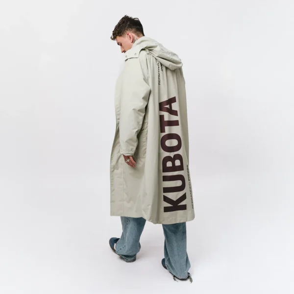 Parka przeciwdeszczowa oversize Street Edge matcha unisex