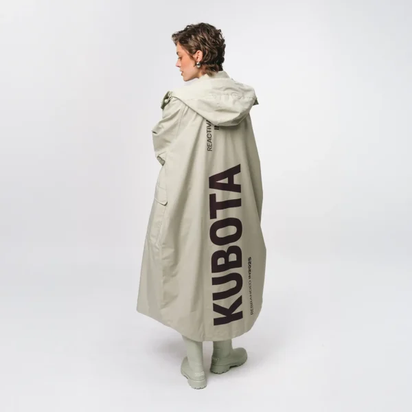 Parka przeciwdeszczowa oversize Street Edge matcha unisex