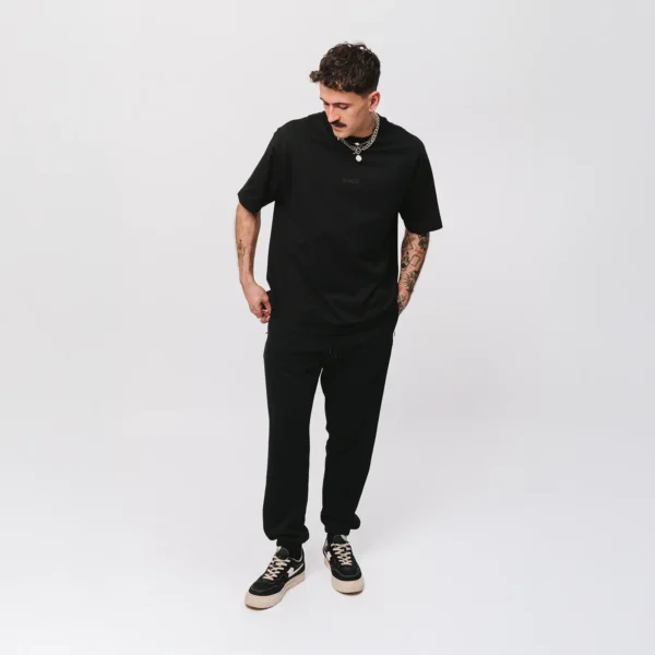 T-shirt oversize Comfy Club Do Nothing czarny unisex