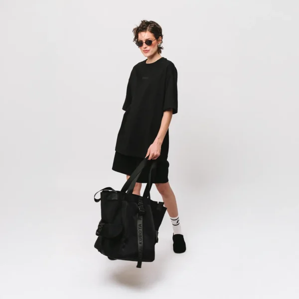 T-shirt oversize Comfy Club Do Nothing czarny unisex