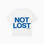 T-shirt oversize Not Lost biały unisex
