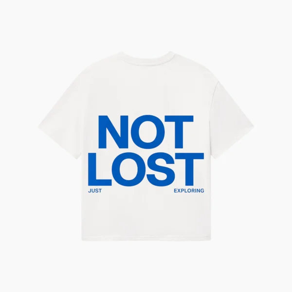 Zdjęcie główne - T-shirt oversize Not Lost biały unisex