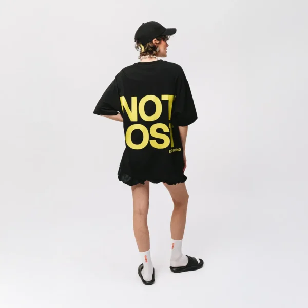 T-shirt oversize Not Lost czarny unisex