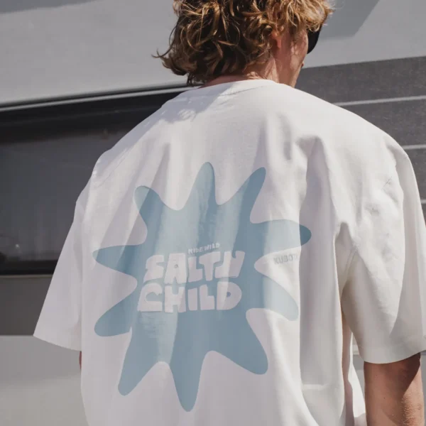 T-shirt Salt Wave biały